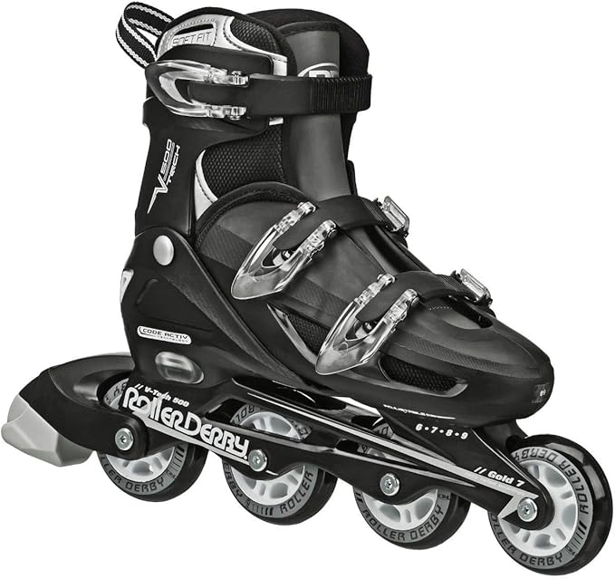 V-Tech 500 Adjustable Performance Inline Skates for Men, Women, Kids, Teens