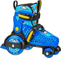 Fun Roll Beginner Roller Skates by Roller Derby, Adjustable Sizing, Skates for Kids, Toddlers, Boys, Girls